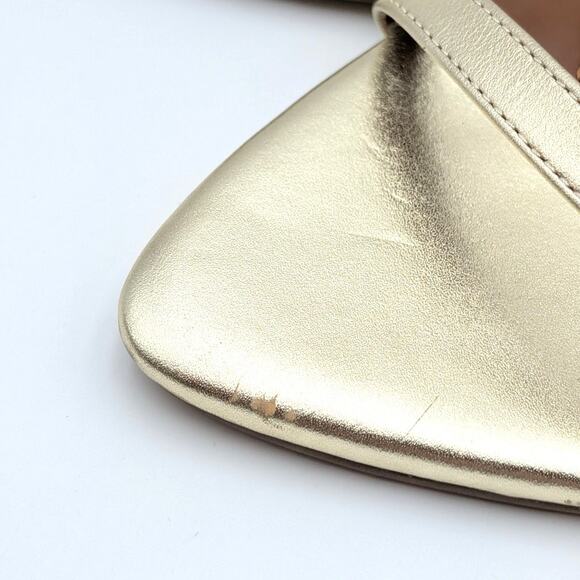 Kurt Geiger Brixton Ankle Strap Stiletto Heel Sandal Women's Gold Size US9 EU40 - Picture 8 of 10